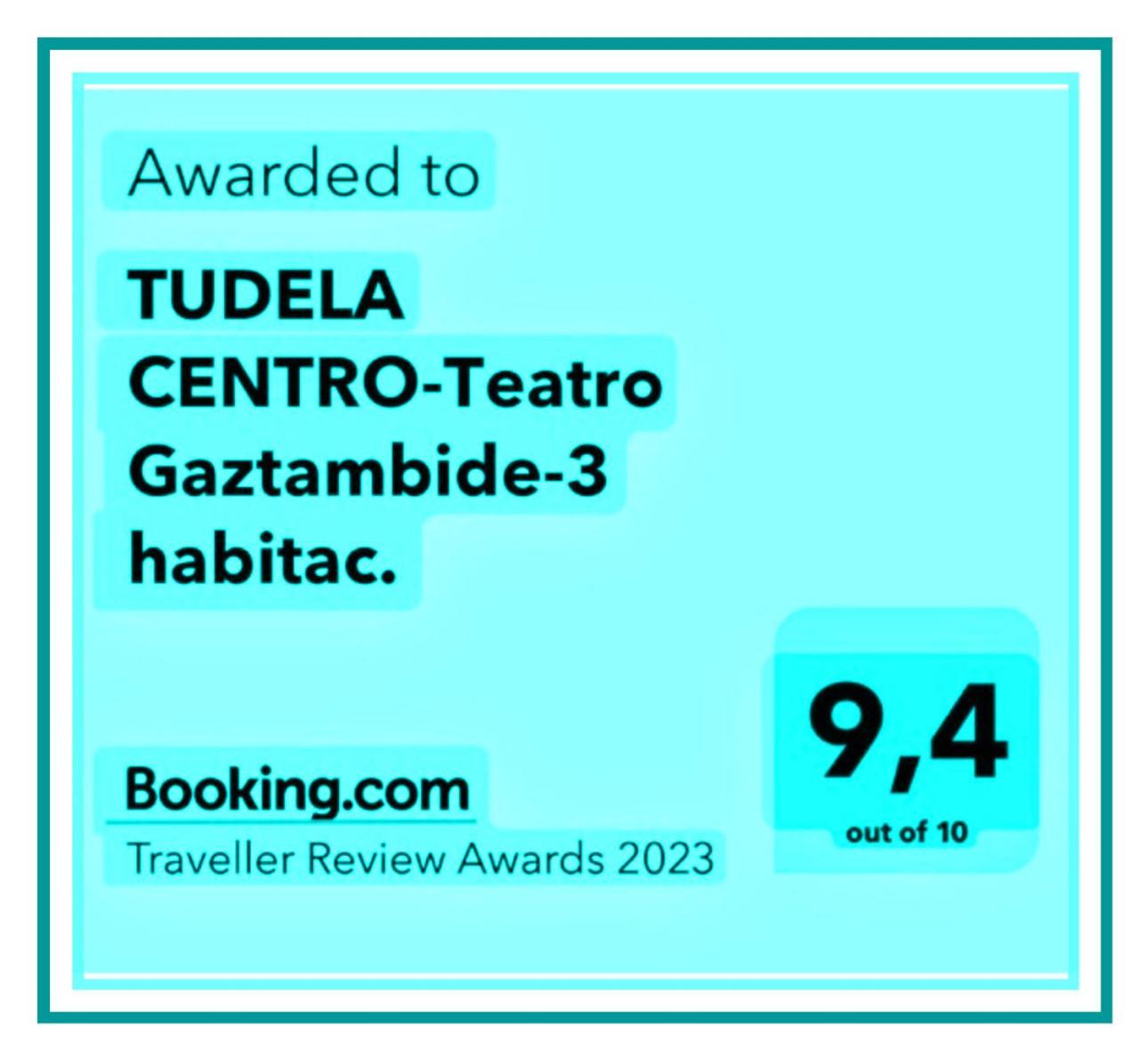 Apartamento TUDELA CENTRO-Teatro Gaztambide-3 habitac. Exterior foto